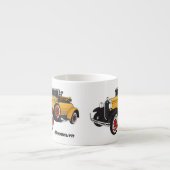 Tasse Expresso Voiture jaune classique 1931 (Devant)