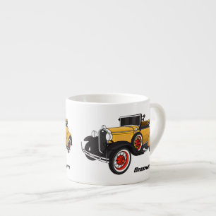 Tasse Expresso Voiture jaune classique 1931