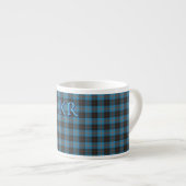 Tasse Expresso Vos initiales sur Angus District tartan antique (Devant droit)