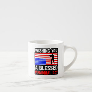 Tasse Expresso Vous souhaitant un Memorial Day béni