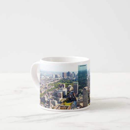 Tasse Expresso Vue aérienne de Boston 2 (Devant gauche)