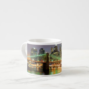 Tasse Expresso Vue de Lower Manhattan et du pont de Brooklyn
