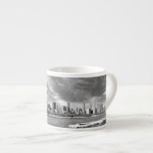 Tasse Expresso Vue panoramique d'horizon de Chicago en hiver (Devant droit)