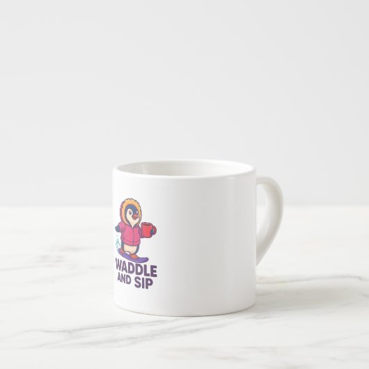Tasse Expresso Waddle and Sip (Devant droit)