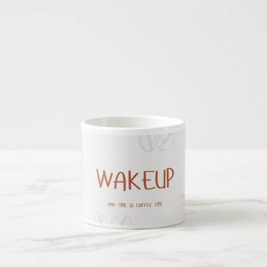 Tasse Expresso Wake up Espresso cup - motivational coffee design (Devant)