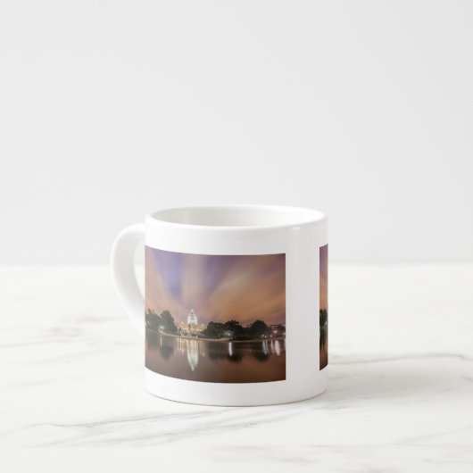 Tasse Expresso Washington DC, bâtiment de capitol (Devant gauche)