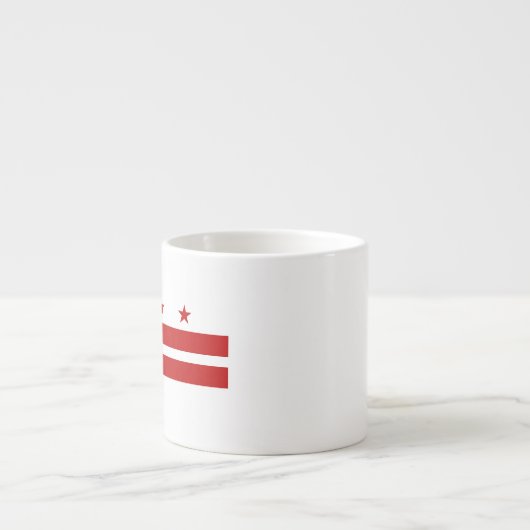 Tasse Expresso Washington, drapeau de C.C (Devant)