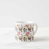 Tasse Expresso Watercolor cupcakes (Devant droit)