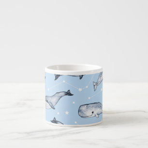 Tasse Expresso Whale Wonders : Aquarelle Starry Sky