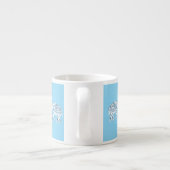 Tasse Expresso Whimsical Blue Elephants Espresso Cup (Dos)