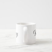 Tasse Expresso Wifey moderne noir Script femmes blanches (Dos)