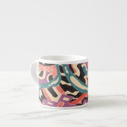 Tasse Expresso "Wild" Original Abstrait (Devant gauche)
