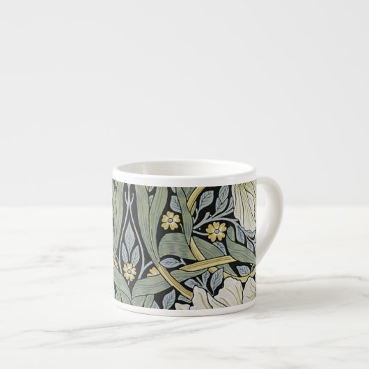Tasse Expresso William Morris - conception de papier peint de (Devant droit)