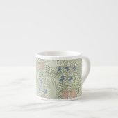 Tasse Expresso William Morris Larkspur Fond d'écran floral (Devant droit)