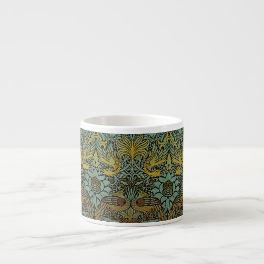 Tasse Expresso William Morris Peacock Dragon Fond d'écran (Devant)