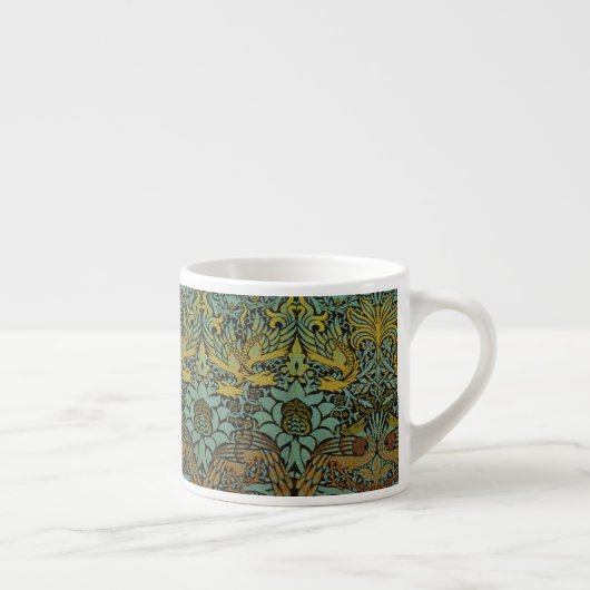 Tasse Expresso William Morris Peacock Dragon Fond d'écran (Droite)