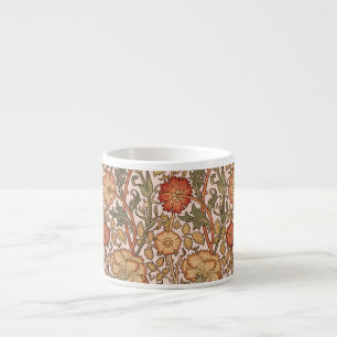 Tasse Expresso William Morris Rose Flower Fond d'écran Motif
