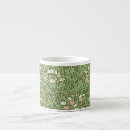 Tasse Expresso William Morris Sweet Pea Floral Design (Devant)