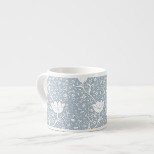 Tasse Expresso William Morris Tulips en Motif blanc