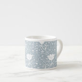 Tasse Expresso William Morris Tulips en Motif blanc (Devant droit)