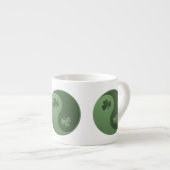 Tasse Expresso Yin Yang Shamrocks (Devant droit)
