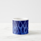 Tasse Expresso Your Text on Keep Calm on Navy Blue Racing Flames (Devant)