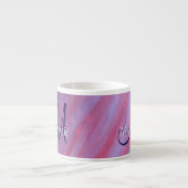 Tasse Expresso Zebra Abstract | Cute Pink Purple monogram (Devant)