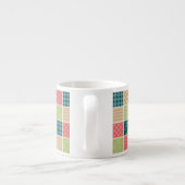 Tasse Expresso Zigzag, Chevron, En vichy, Pois, Patchwork (Dos)