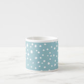 Tasse Expresso Zones Dalmatiennes Bleues, Points Dalmatiens, Votr (Devant)
