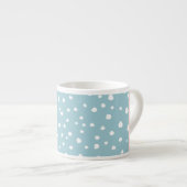 Tasse Expresso Zones Dalmatiennes Bleues, Points Dalmatiens, Votr (Devant droit)