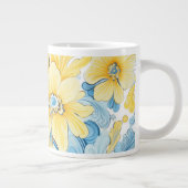 Tasse Extra Large motif d'art floral (Droite)