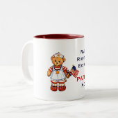 Tasse extrémiste de maman de patriote de droite (Devant gauche)