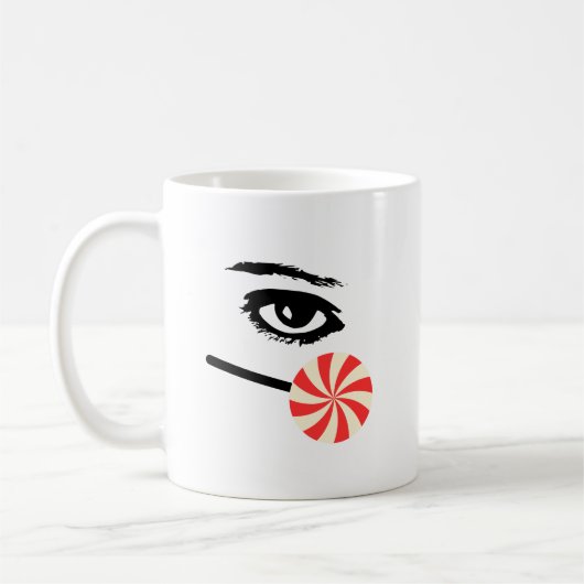 Tasse Eye Candy drôle pour hommes (Gauche)