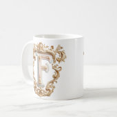 Tasse 'F' baroque pour une princesse du café (Devant gauche)