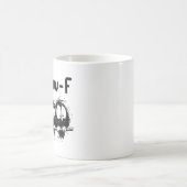 Tasse "F-Caw-F" Oiseaux Drôles Effrayés (Centre)