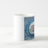 tasse face soleil miroir bleu (Centre)