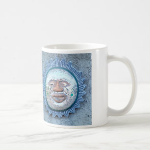 tasse face soleil miroir bleu