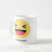 Tasse fâchée et heureuse d'Emoji ! (Devant gauche)