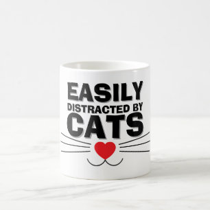 Tasse facilement distraite par les chats Nous so