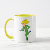 tasse faisante du vélo de fille (Gauche)