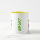 tasse faisante du vélo de fille (Centre)