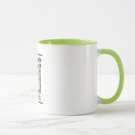 Tasse faite maison d'art de mot (Droite)
