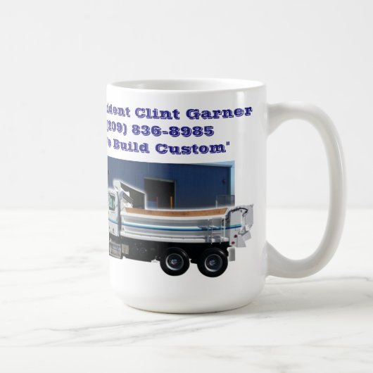 Tasse faite sur commande américaine de camion et (Droite)
