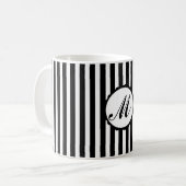 Tasse faite sur commande blanche de monogramme de (Devant gauche)
