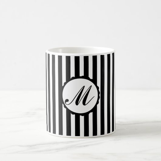 Tasse faite sur commande blanche de monogramme de (Centre)