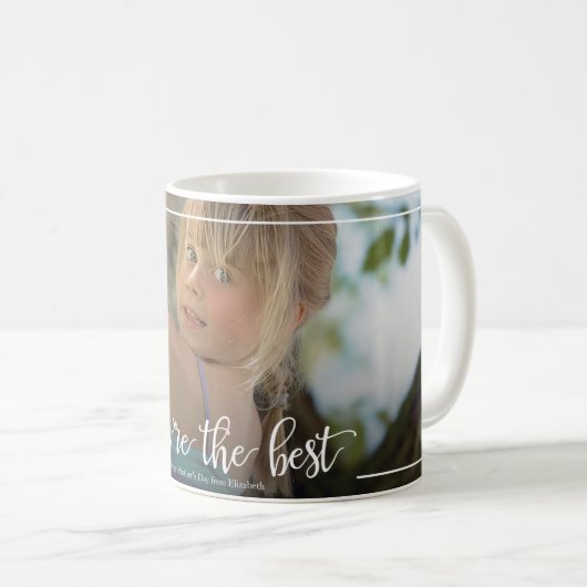Tasse faite sur commande calligraphique de photo (Devant droit)