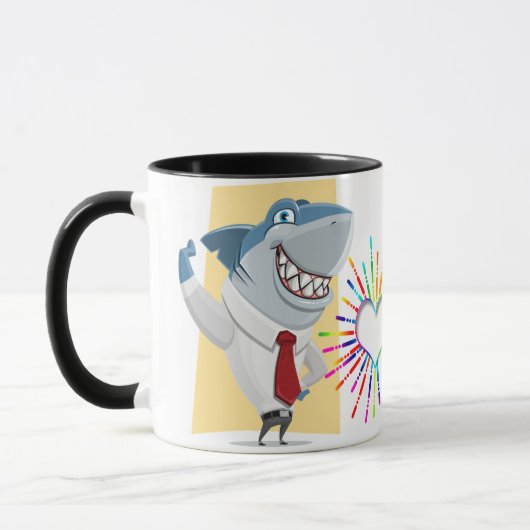 tasse faite sur commande combinée de prière du (Gauche)