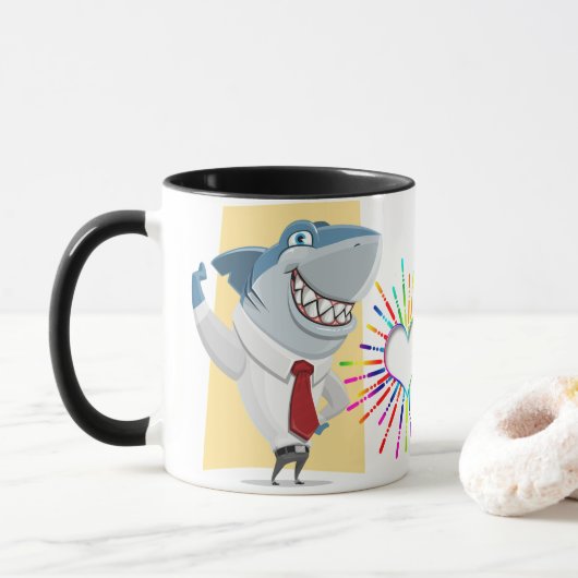 tasse faite sur commande combinée de prière du (Avec donut)