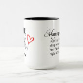 tasse faite sur commande combinée du mariage 15oz (Centre)