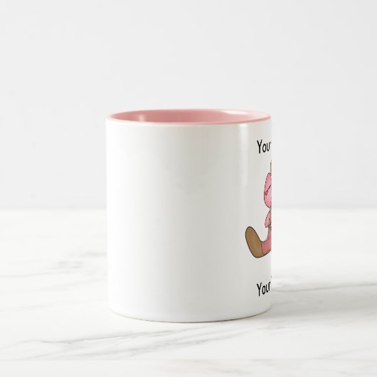 Tasse faite sur commande de ballerine d'ours - (Centre)